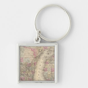 Michigan, Wisconsin Sleutelhanger