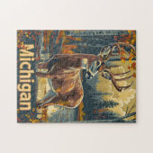 Michigan witstaarthert legpuzzel (Horizontaal)