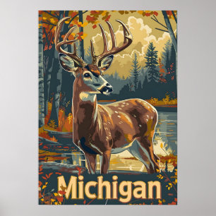 Michigan witstaarthert poster