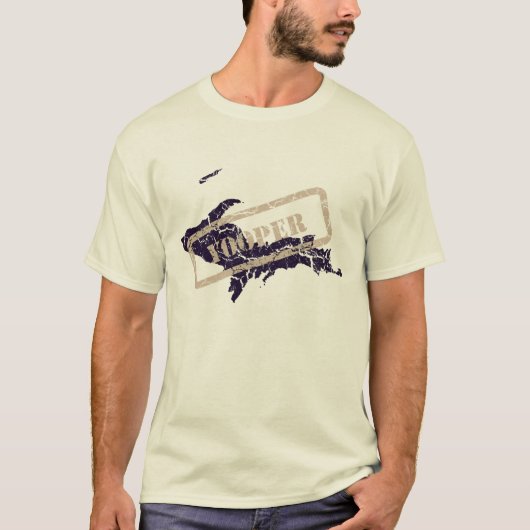 Michigan Yooper Grunge Mens Light T-shirt (Devant)