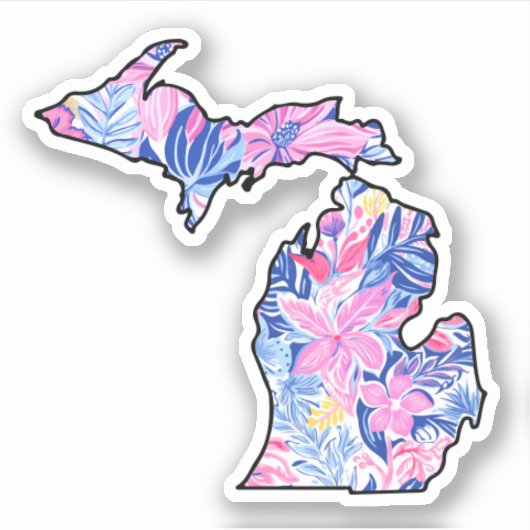 Michigan - Zomerse Sticker - Lilly Inspired (Voorkant)