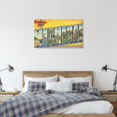 MichiganLarge Letter ScenesMichigan Canvas Afdruk (Insitu (Slaapkamer))