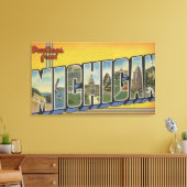 MichiganLarge Letter ScenesMichigan Canvas Afdruk (Insitu (Woonkamer))