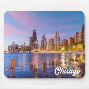 Michiganmeer, Chicago, Illinois, Verenigde Staten Muismat