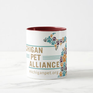 Michigan's Paw Prints Coffee Mok