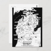 Michigan's Toeristenkaart Briefkaart (Voorkant / Achterkant)