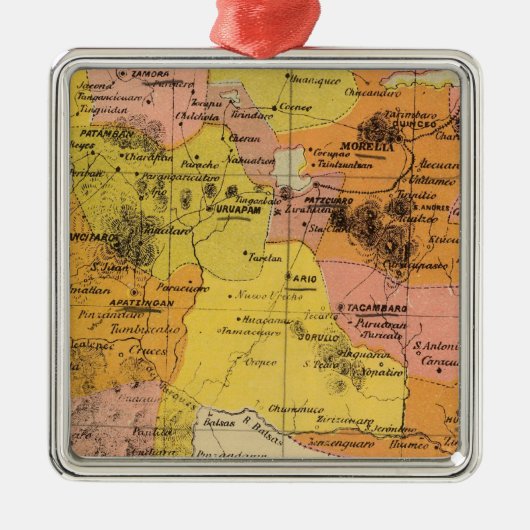 Michoacan, Mexico Metalen Ornament (Voorkant)