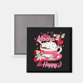Mickey Amp Minnie Valentines Day You Mocha Me H  Magneet (Voorkant / Achterkant)