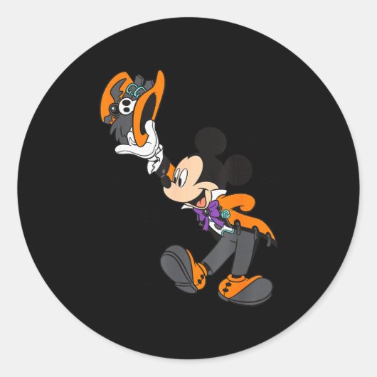 Mickey And Friends Halloween Costume Ronde Sticker (Voorkant)