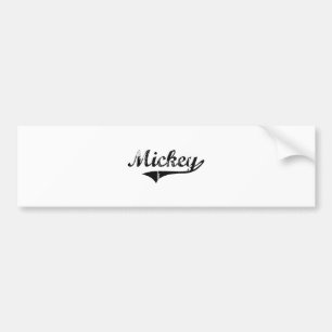 Mickey Classic Style Name Bumpersticker