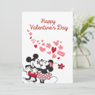 Mickey en Minnie Valentijn Feestdagenkaart