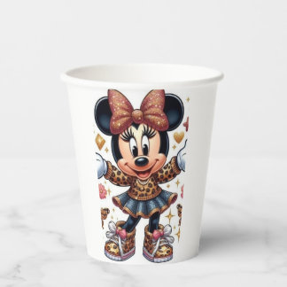Mickey en vrienden Spatart Kleurrijke papieren bek Bekers