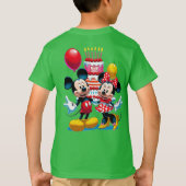 Mickey & Minnie Birthday Bash Celebration T-shirt (Achterkant)