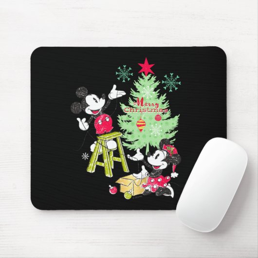Mickey Minnie Clic Christmas Tree Muismat (Met muis)