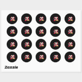 Mickey Minnie Jingle Bell Fun Ronde Sticker (Vel)