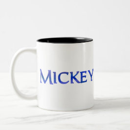 Mickey (naam) tweekleurige koffiemok