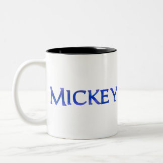 Mickey (naam) tweekleurige koffiemok