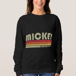 MICKEY Name Personalized Retro 80s 90s Bir Trui