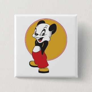Mickey Vierkante Button 5,1 Cm