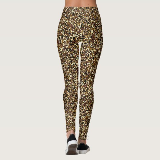 Micro Brown Camo Pattern Leggings (Achterkant)