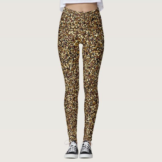 Micro Brown Camo Pattern Leggings (Voorkant)