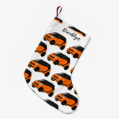 Micro-cartoon illustratie kleine kerstsok (Voorkant (Hangend))