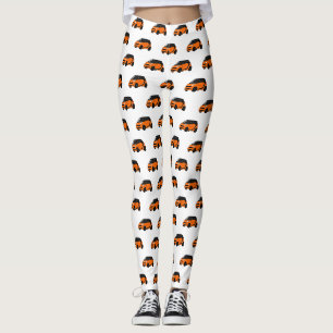 Micro-cartoon illustratie leggings