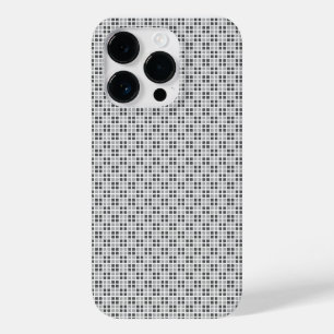 Micro Checkered White iPhone Protector Case-Mate iPhone 14 Pro Hoesje