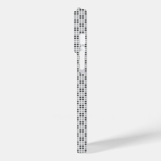 Micro Checkered White iPhone Protector Case-Mate iPhone Case (Achterkant / Links)