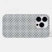 Micro geruite witte iPhone-beschermer Case-Mate iPhone Case (Achterkant (horizontaal))