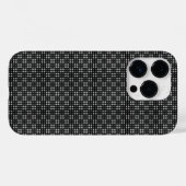 Micro geruite zwarte iPhone-beschermer Case-Mate iPhone Case (Achterkant (horizontaal))