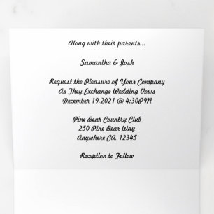 Micro mariage + Enregistrer le triple combiné de d