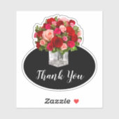 Micro Mariage Merci Étiquette Sticker (Feuille)