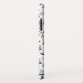 Micro Nautical Pattern stijl print. Case-Mate iPhone Case (Achterkant/rechts)