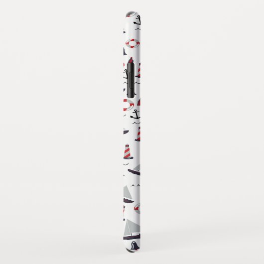 Micro Nautical Pattern stijl print. Case-Mate iPhone Case (Achterkant/rechts)