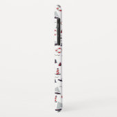 Micro Nautical Pattern stijl print. Case-Mate iPhone Case (Achterkant/links)