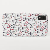 Micro Nautical Pattern stijl print. Case-Mate iPhone Case (Achterkant (horizontaal))