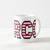 Micro nom prénom tasse USA tasse à café (Devant droit)