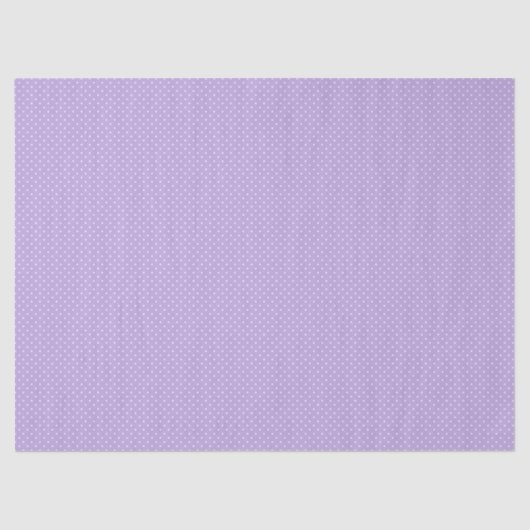Micro Polka Dot White - Soft Lavender Tissuepapier (Voorkant)