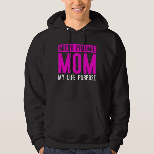 Micro Preemie Nicu Dad Way Premature geboorte Hoodie (Voorkant)