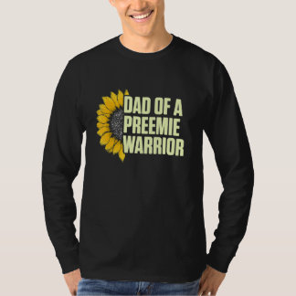 Micro Preemie NICU Nieuwe Vader Zonnebloem Vroegge T-shirt