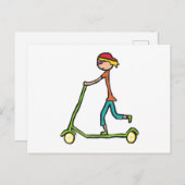 Micro Scooter Briefkaart (Voorkant / Achterkant)