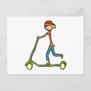 Micro Scooter Briefkaart