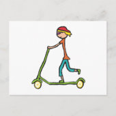 Micro Scooter Briefkaart (Voorkant)