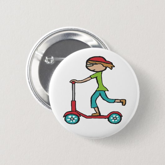 Micro Scooter Ronde Button 5,7 Cm (Voorkant /achterkant)