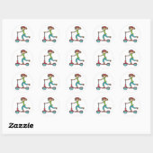 Micro Scooter Ronde Sticker (Vel)