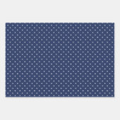 Micro Stars White - 3 Blue Inpakpapier Vel (Voorkant 3)