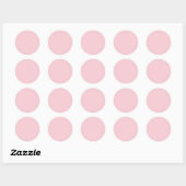 Micro Stippenwit - Roze Ronde Sticker (Vel)