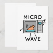 Micro Wave Bedankkaart (Voorkant / Achterkant)