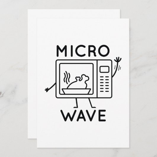 Micro Wave Bedankkaart (Voorkant / Achterkant)